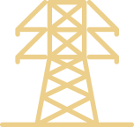 Gold Powerlines logo
