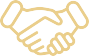 Gold handshake logo