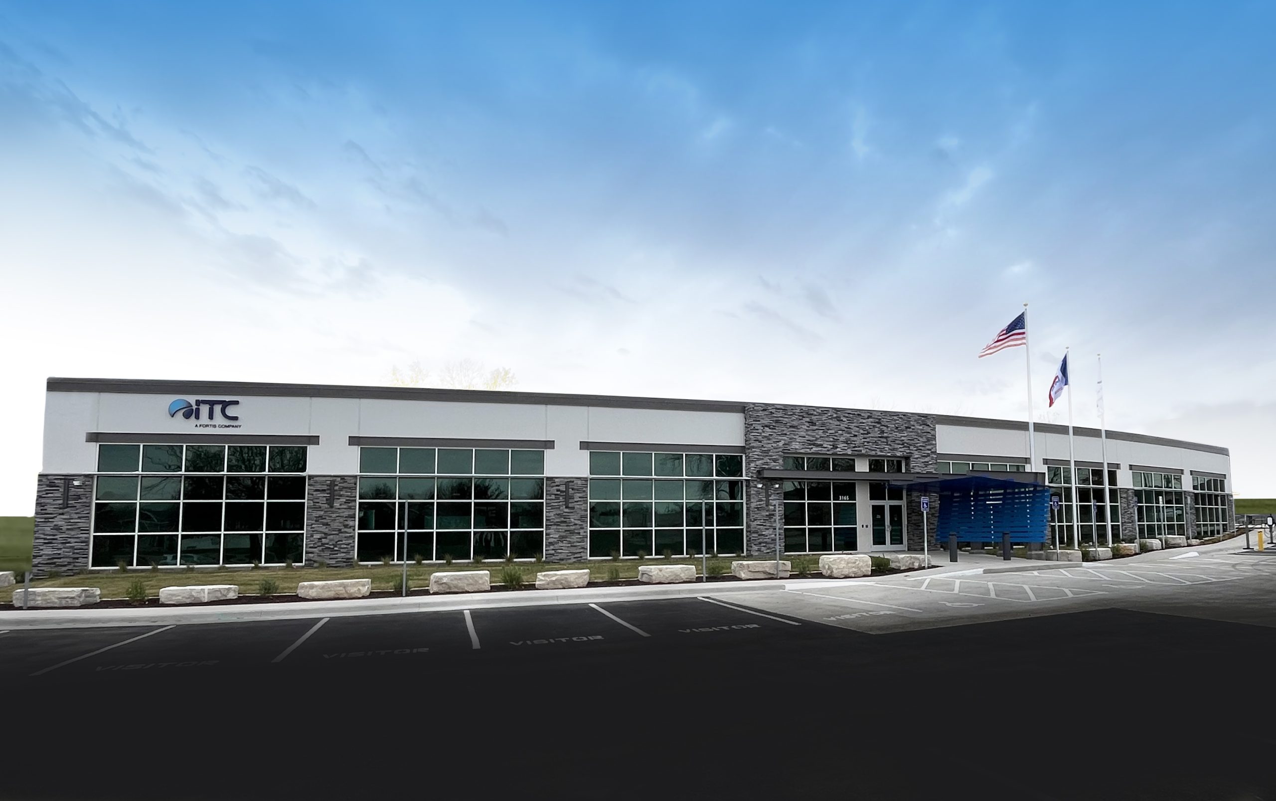 ITC's Cedar Rapids Headquarters on a sunny day.